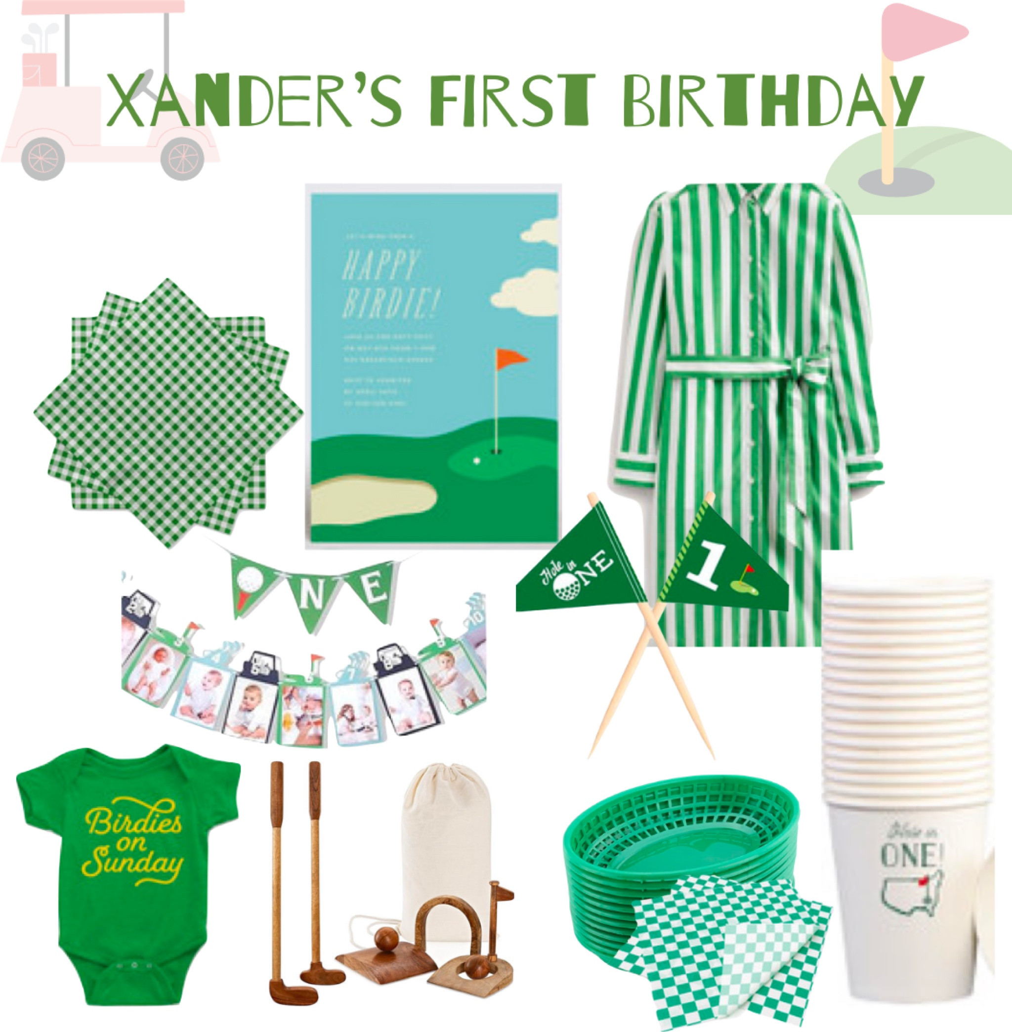 I can’t believe it’s almost Xander’s first birthday! Here is my mood board for his big celebration! 

#babies #firstbirthday #golftheme #golf #birthday #masters

#LTKparties #LTKbaby #LTKkids