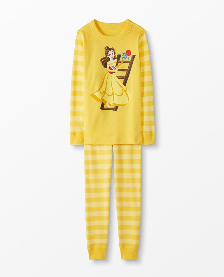 Disney Princess Long John Pajamas In Organic Cotton | Hanna Andersson