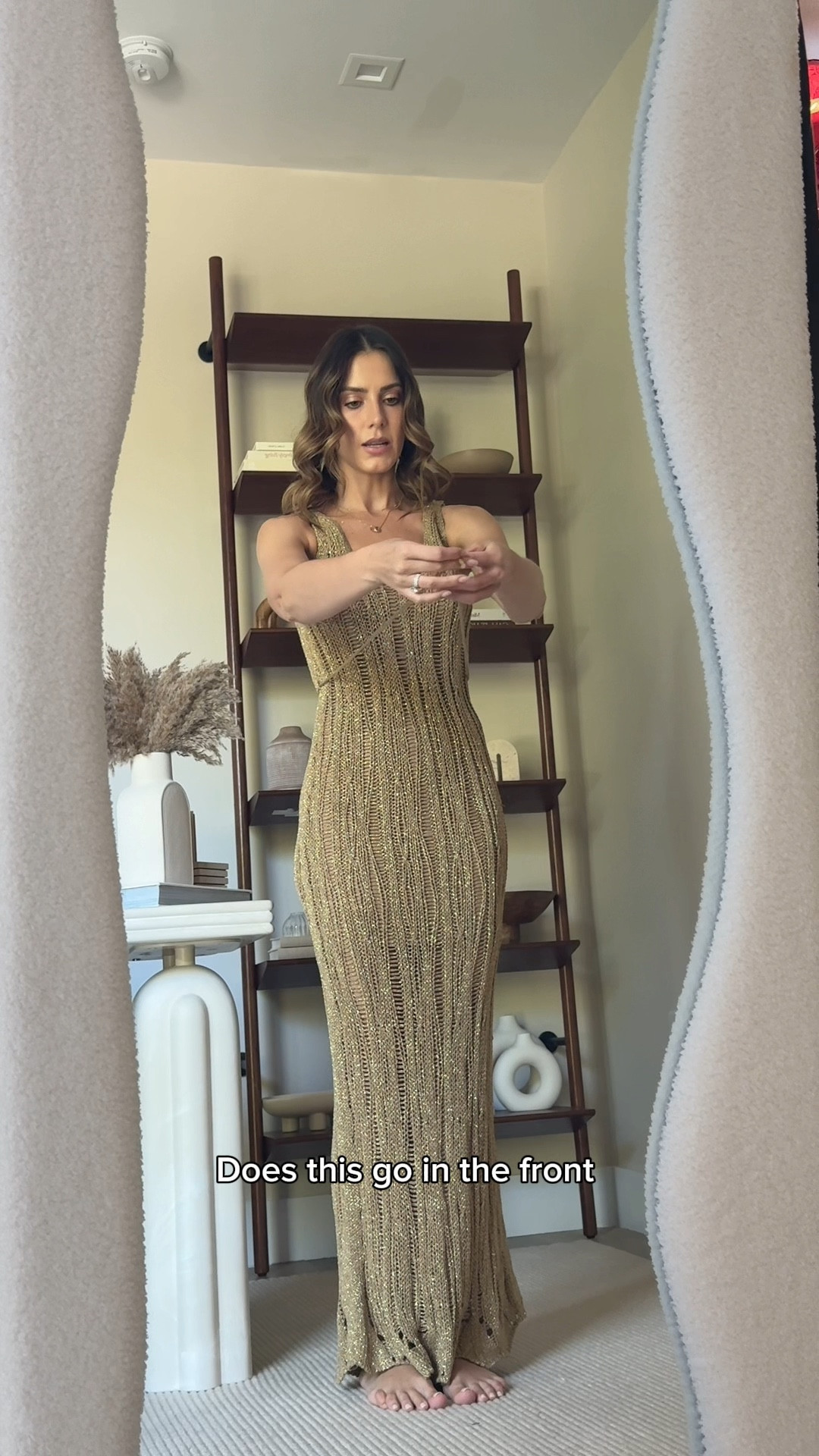 A beautiful dress for the holidays - if you’re on a tropical weather 😍 in love with this gold/metallic fabric by Guess 

#LTKTravel #LTKSeasonal #LTKParties