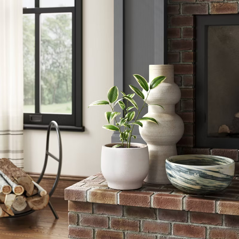 Small Ceramic Planter Off White - Threshold™ | Target