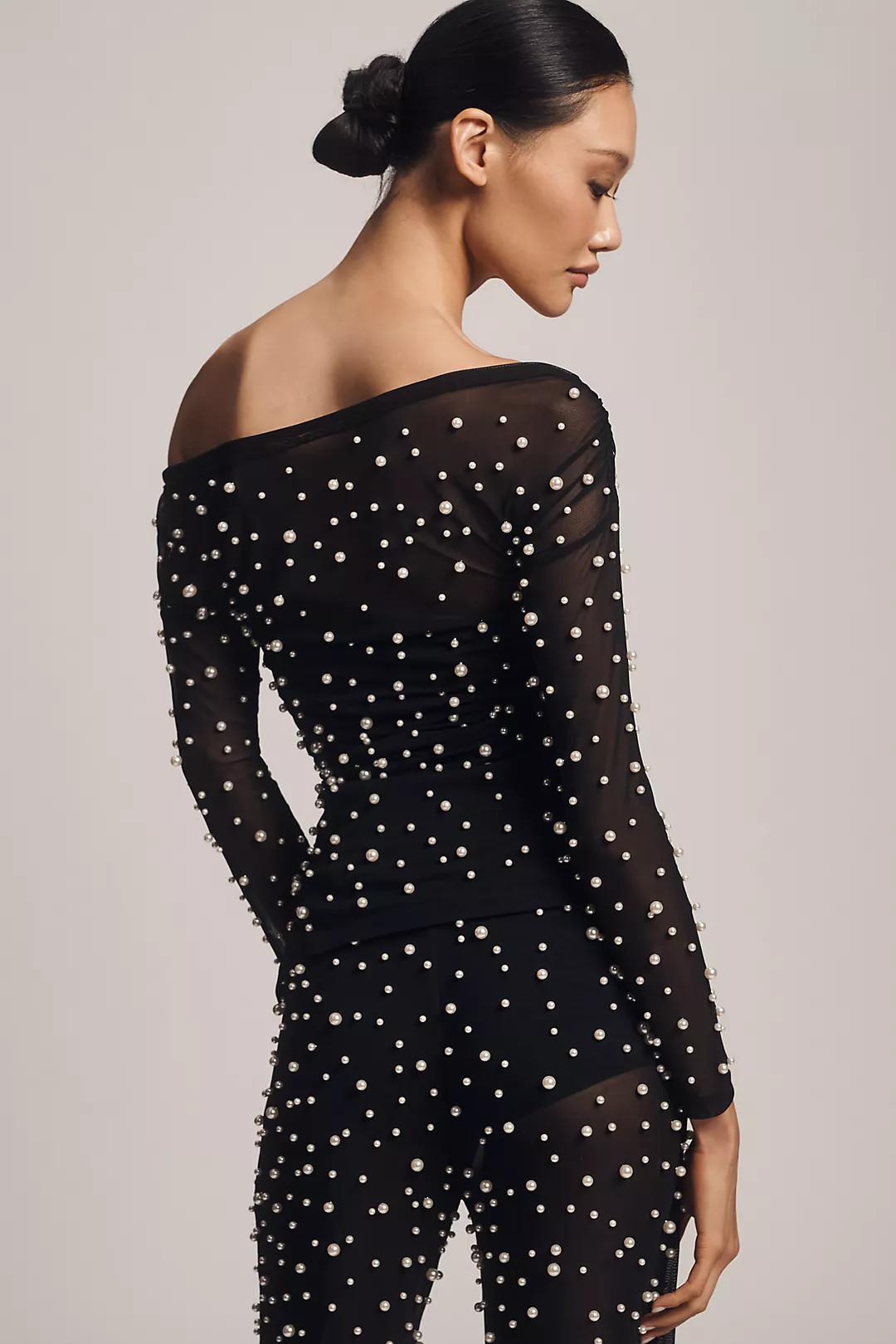 BLITHE Mesh Pearl Top | Anthropologie (US)