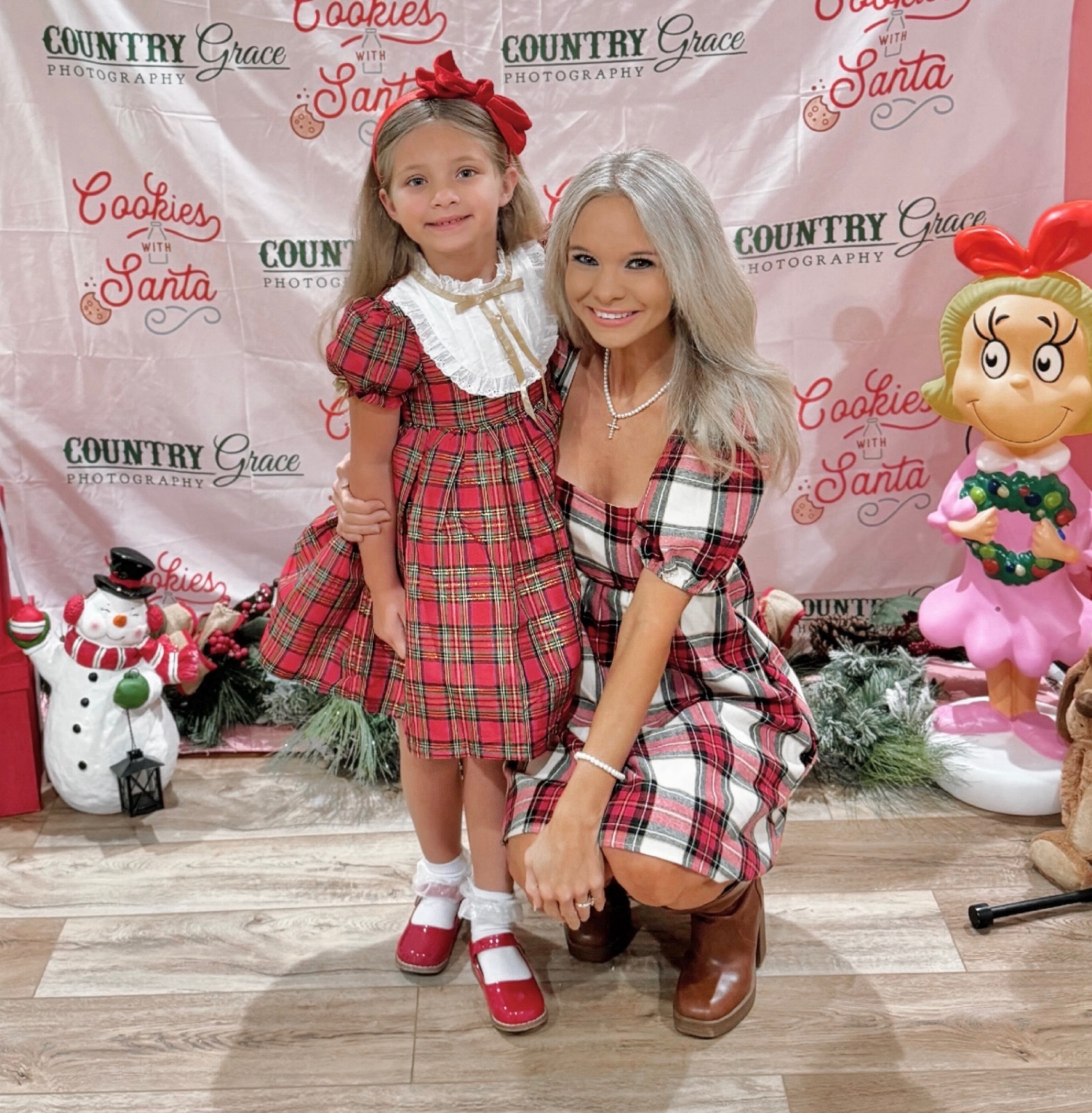I’m obsessed with this plaid christmas dress my little girl wore and it’s under $30!! She’s five and wearing a Size 5 

My dress size: XS 
#amazonchristmas #familyoutfits #plaid 

#LTKkids #LTKfamily #LTKHoliday