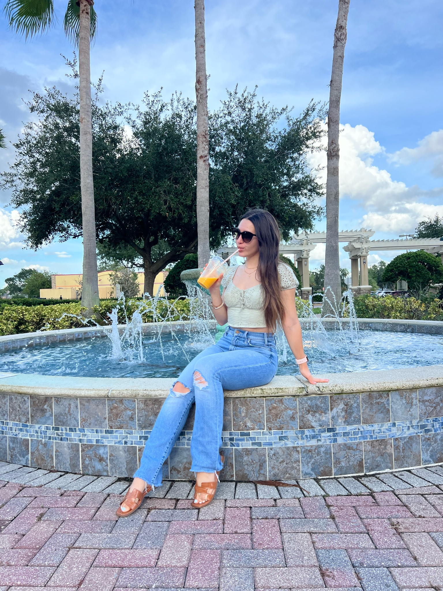 The Mother denim The Hustler jeans are my go-to jean for everyday. Definitely my favorite pair of jeans in my collection. Currently have the dark jean color in stock, perfect for an everyday fall outfit. Wearing the last bit of summer outfits before the cold weather sets in. Love these sandals! Xoxo, Lauren 

#LTKFindsUnder50 #LTKShoeCrush #LTKU