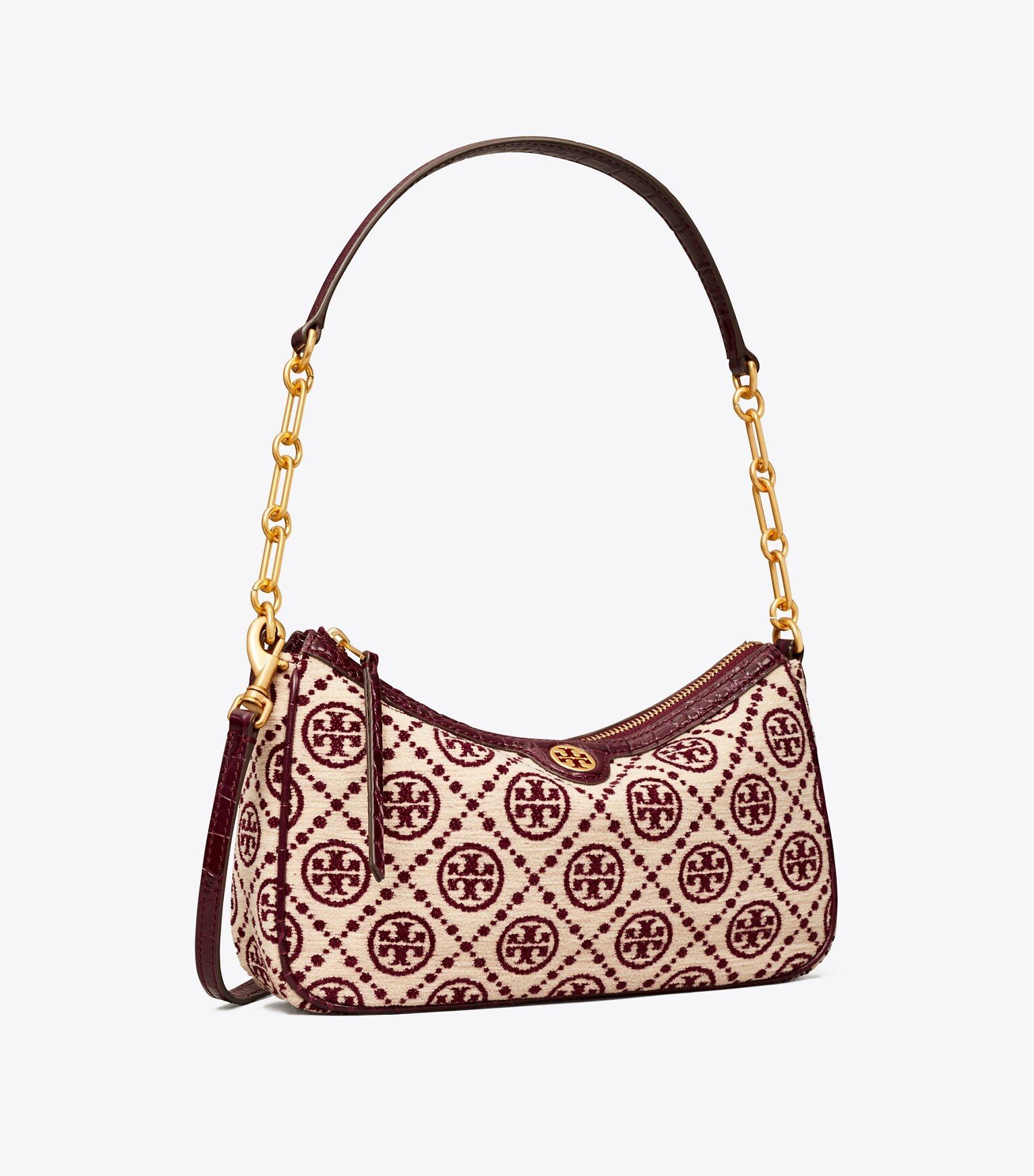 T Monogram Chenille Studio Bag | Tory Burch (US)