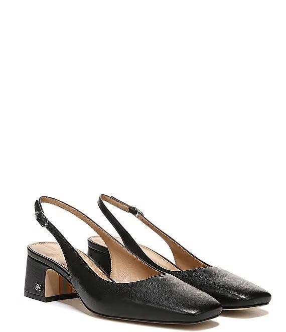 Terra Leather Slingback Dress Pumps | Dillard's