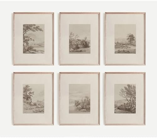 Joocrise Neutral Wall Art Decor Set of 6 Vintage Canvas Wall Art Rustic Farmhouse Wall Art Botani... | Amazon (CA)