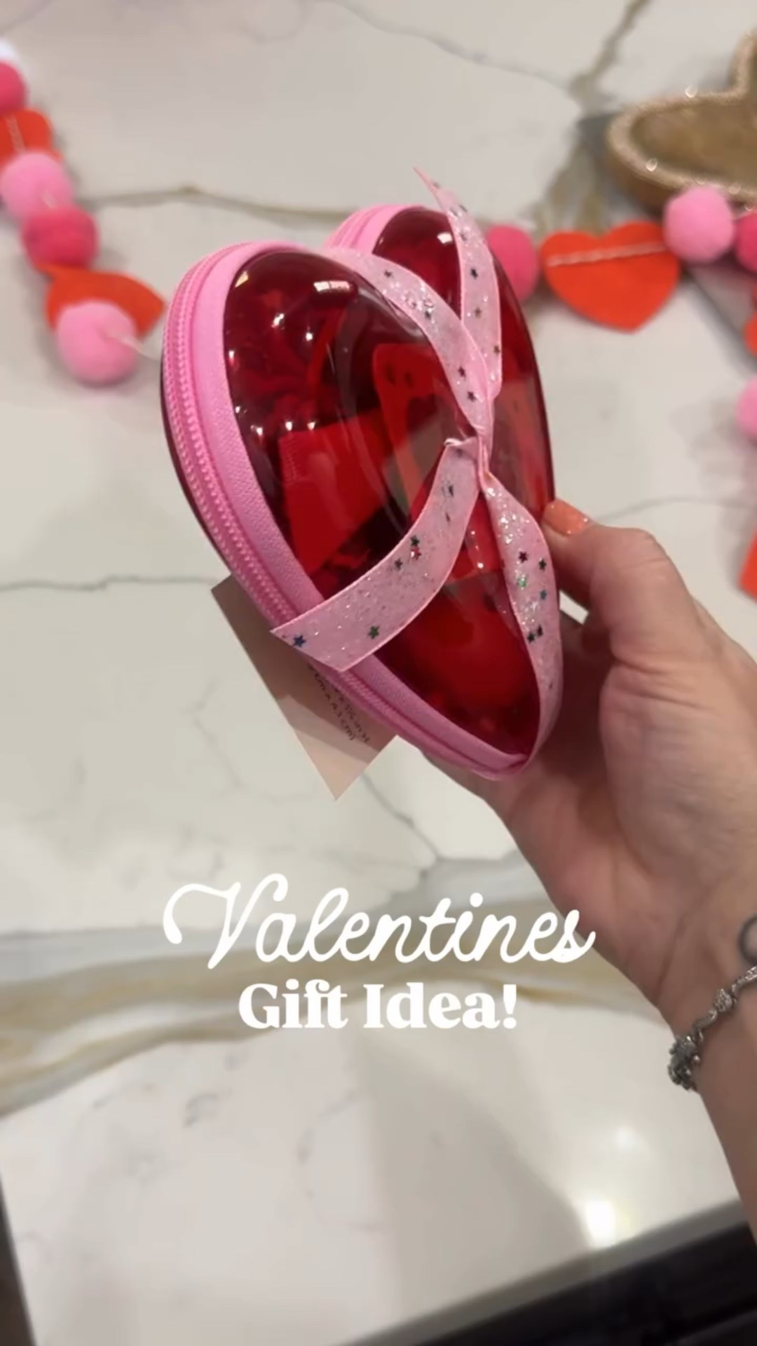 The viral zipper pouches now come in a heart version! 😍 And they’re selling fast, there’s a pink one too but it’s sold out at my stores! Comment “GIFT” for a link to this gift idea! 

Follow for more Valentine’s gift ideas & seasonal finds!