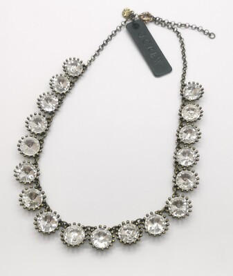J.Crew White Crystal Necklace  | eBay | eBay US