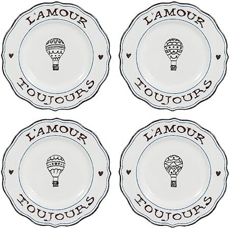 Juliska L'Amour Toujours Dessert/Salad Plate Set of 4 | Amazon (US)