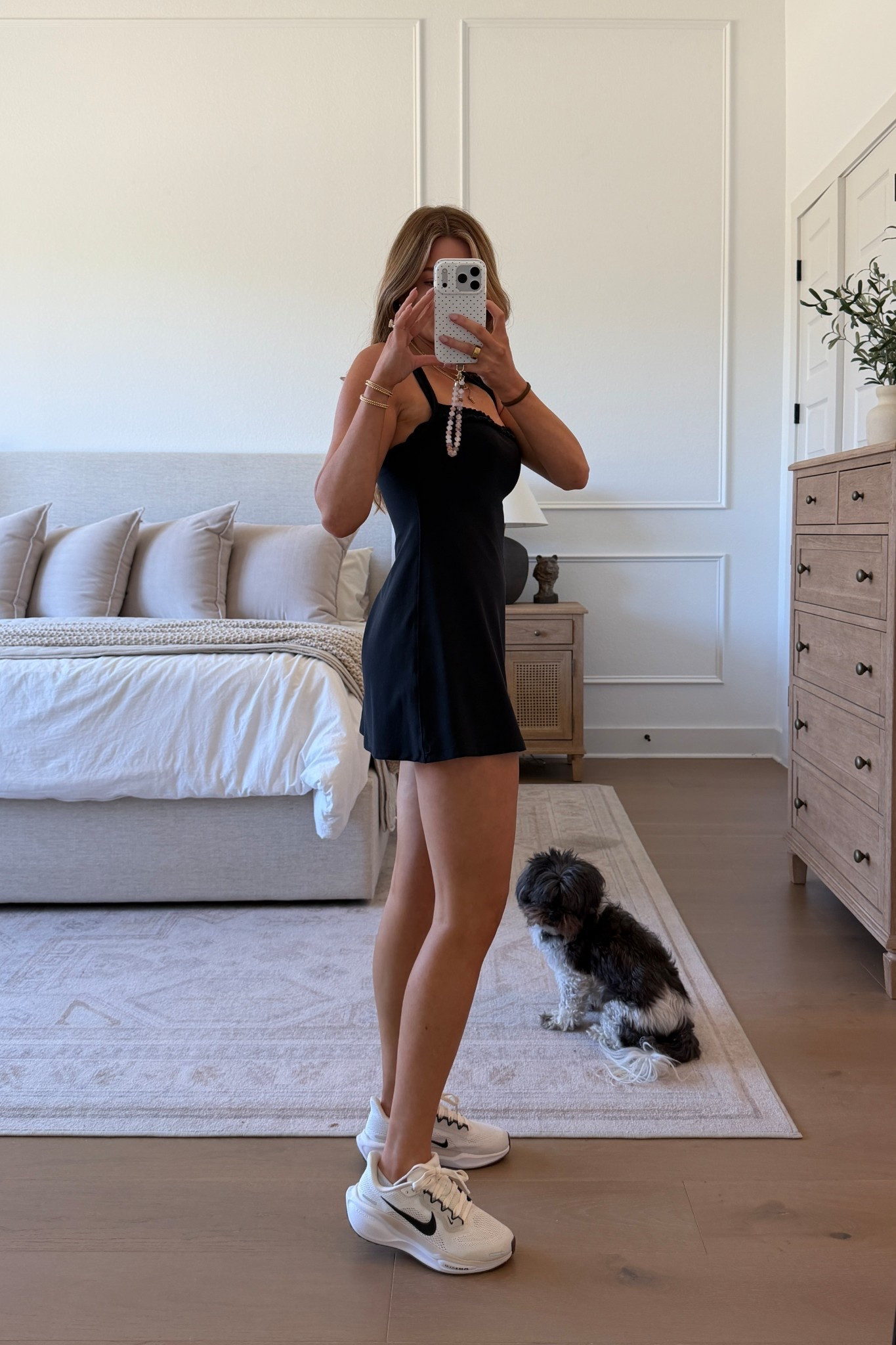 athletic dress: xs petite (5’3) // sneaker: tts