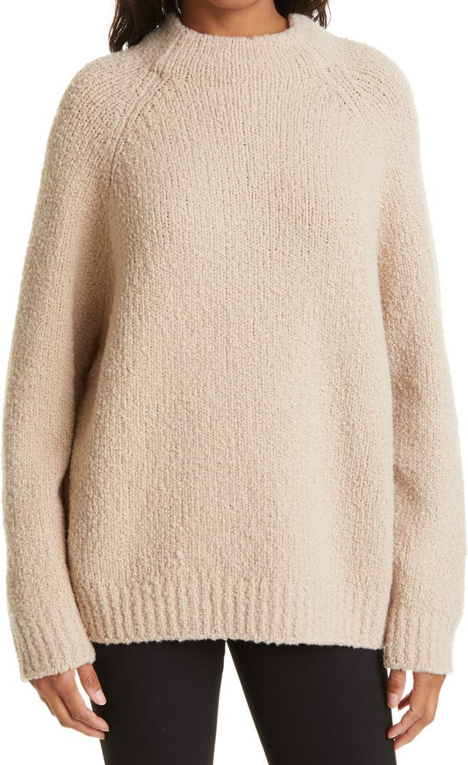 Funnel Neck Chunky Wool Blend Sweater | Nordstrom