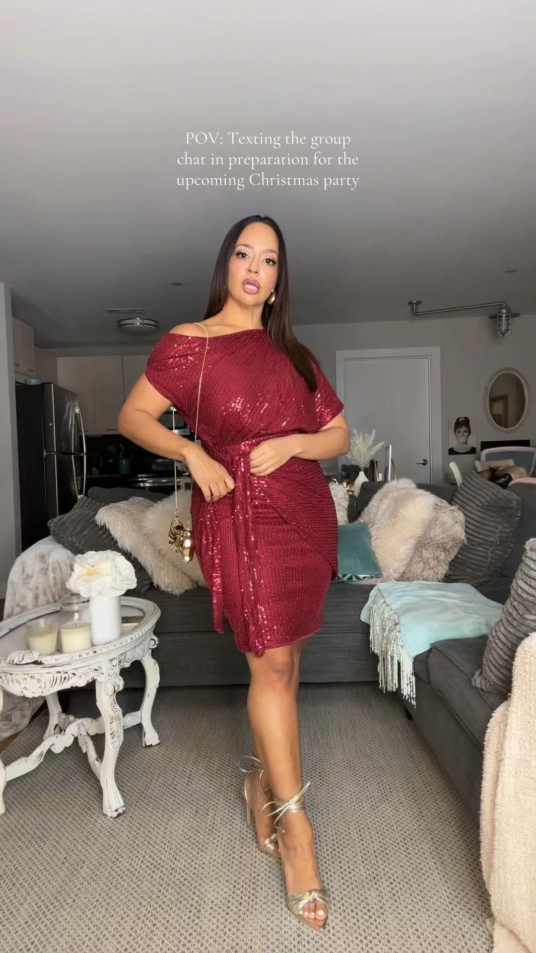 The perfect sparkly holiday party or New Year’s Eve dress 🎁

Sizing ⬇️

5’3 • 155 lbs
Size 8 / Medium
Bust: 34DDD
Waist: 28”
Hips: 43”
Wearing Size Medium 

holiday party dress, New Year’s Eve dress, sequin dress 

#LTKFindsUnder50 #LTKHoliday #LTKStyleTip