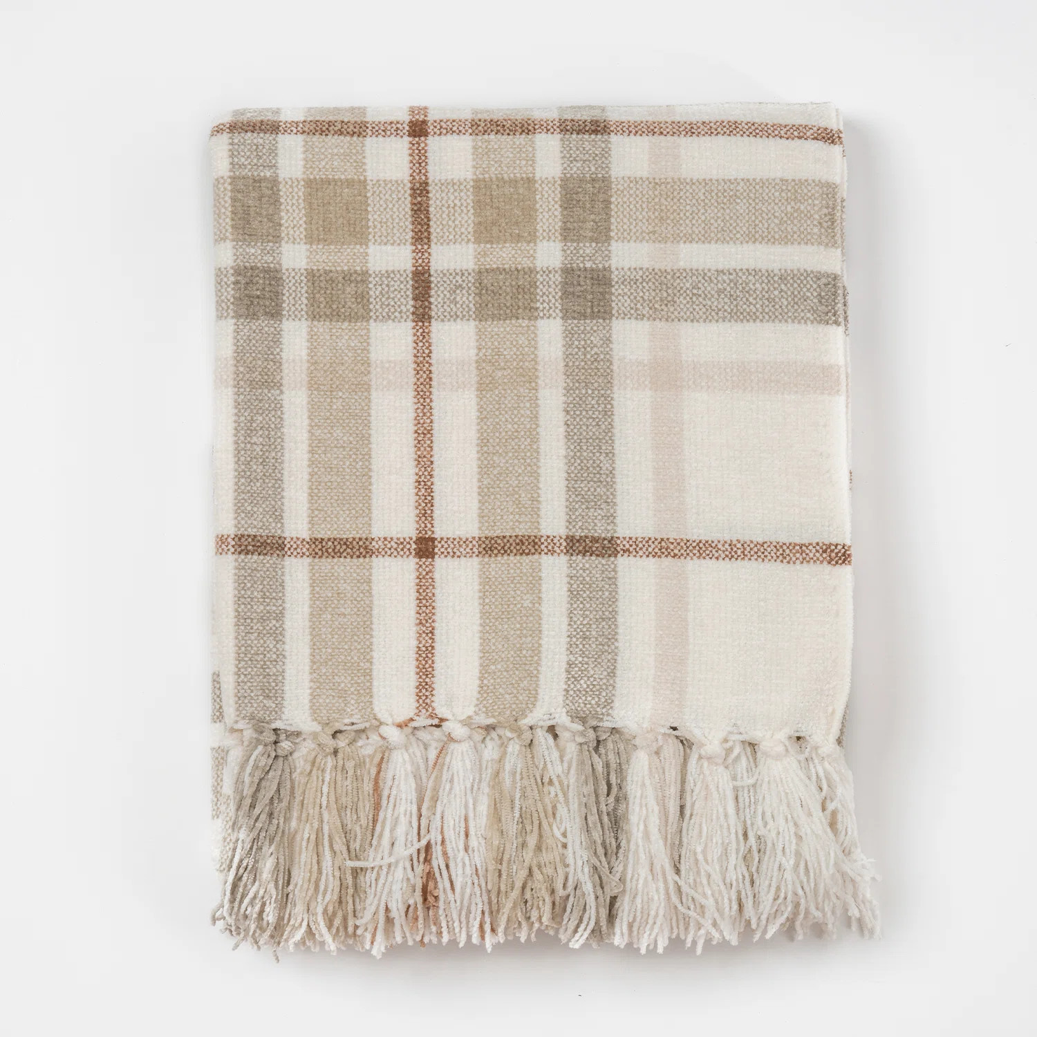 Soft Plaid Chenille Throw Blanket | Wayfair North America