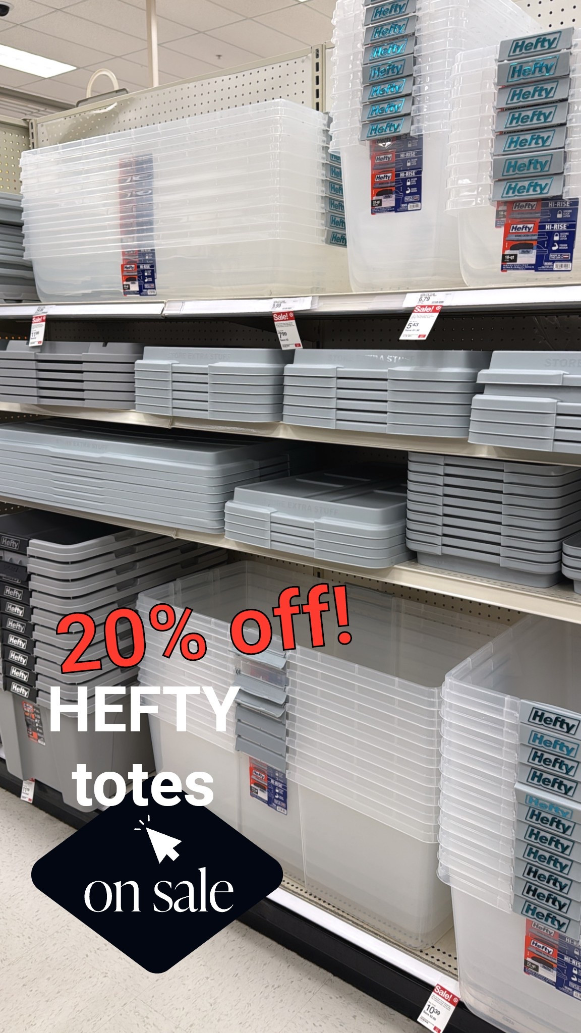 My favorite HEFTY totes are 20% off! These totes are great for storage & organization - sturdy, stackable and the higher lid gives you more room to store items! 
Ideas: Holiday storage, travel, clothes, keepsakes

#LTKHome #LTKSaleAlert