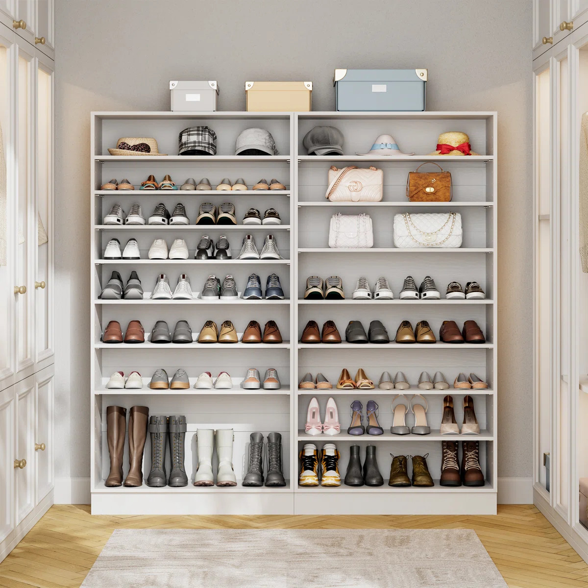 40 Pair Shoe Cabinet with Adjustable Shelves | Wayfair North America