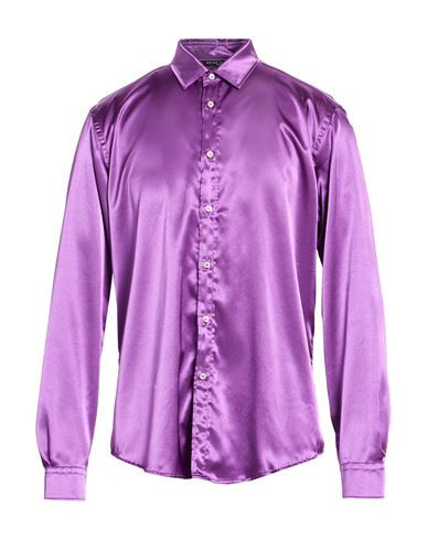 Brian Dales Man Shirt Purple Size 17 ½ Polyester, Elastane | YOOX (US)