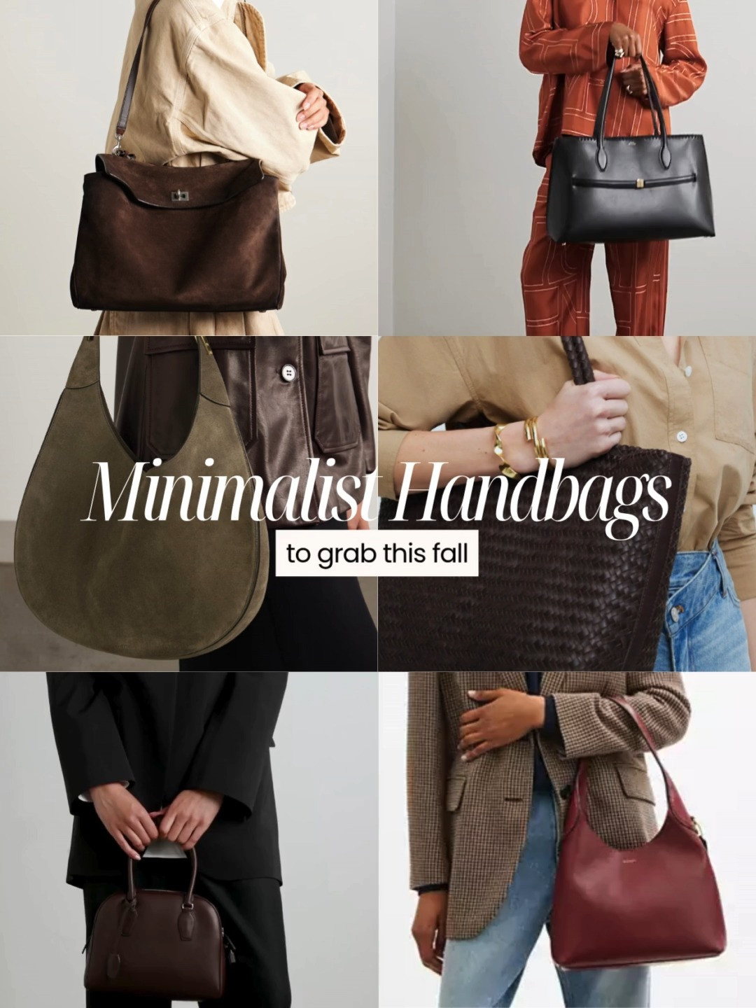 
I scoured the internet for the top trending (and classic) minimalist handbags so you don't have to.

Instantly elevate your outfit = add a clean, minimalist bag.

Bisous!

Lili
Personal Stylist
SF→NYC  

 #LTKSeasonal #LTKStyleTip #LTKItBag