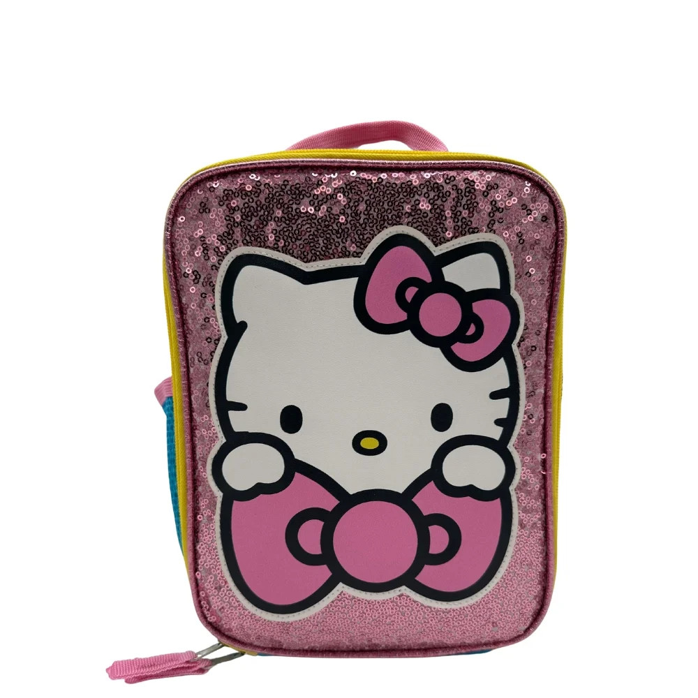 San Rio Hello Kitty Reusable Kids Insulated Lunch Bag with mesh water bottle pocket and handle | Walmart (US)
