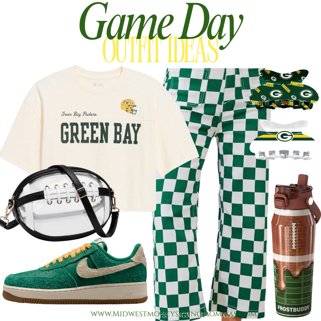 Game day outfit ideas! 🏈

Green Bay Packers  football season  football game  statement jeans  cropped t shirt  Nike sneakers  claw clips  water bottle  stadium bag

#LTKgrwm #LTKootd #LTKmomlife