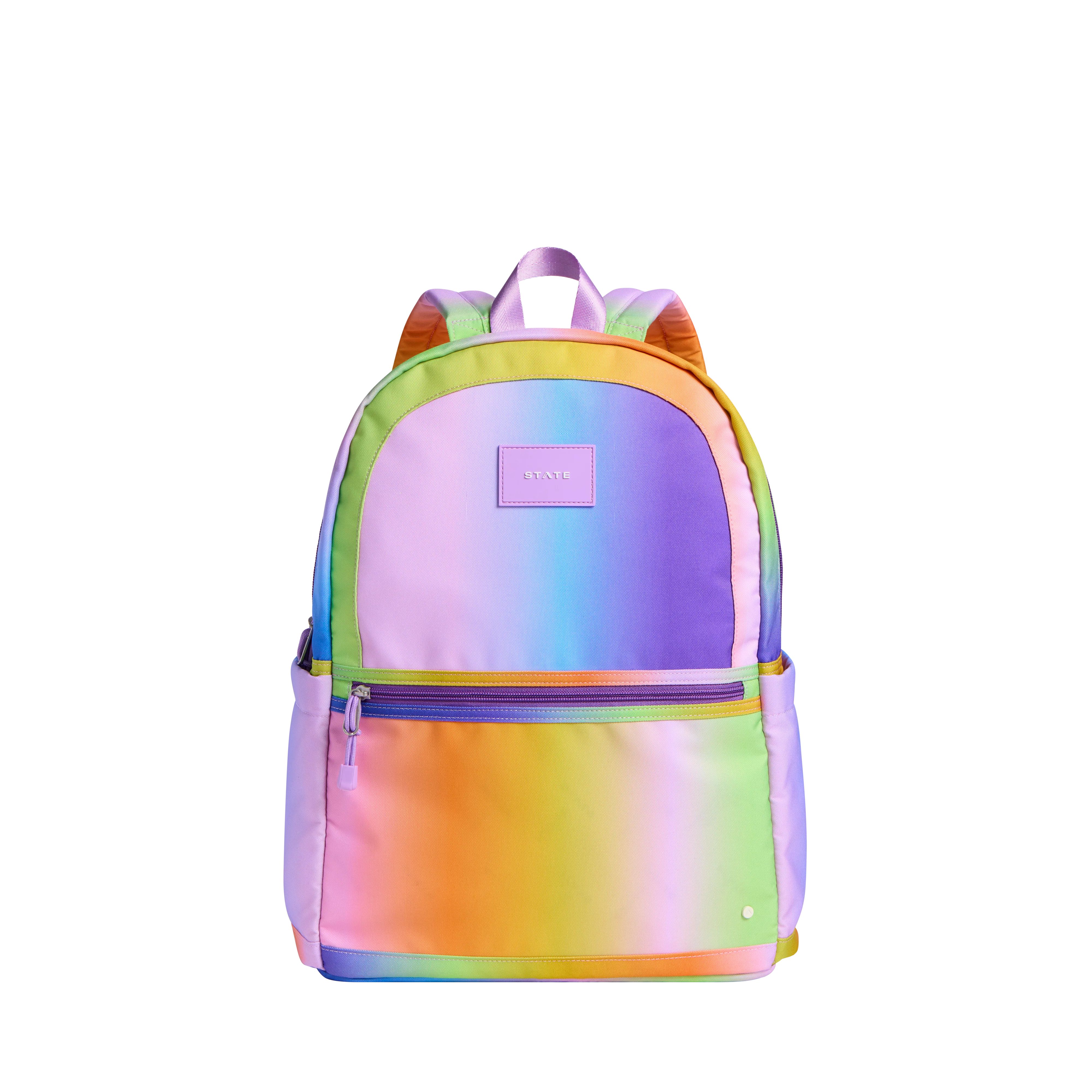 STATE Bags | Kane Kids Large Backpack Recycled Polyester Rainbow Gradient | STATE Bags