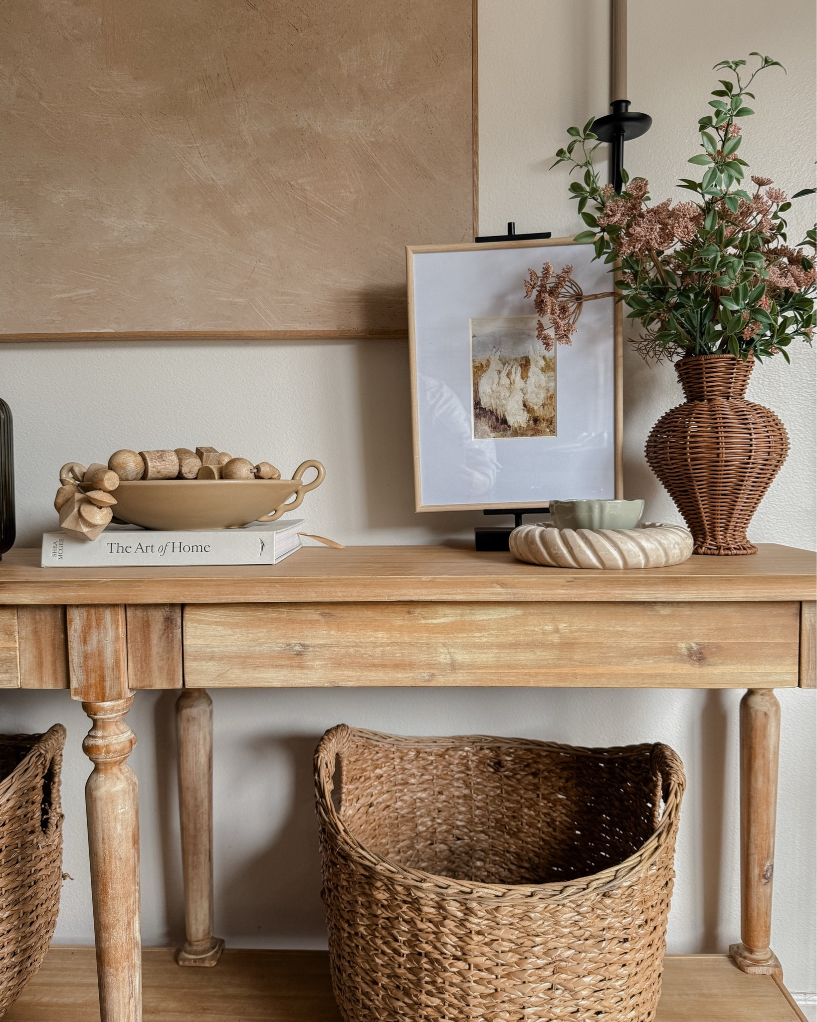 Easter console table styling idea 🤍 my console table is on major sale right now and my candle marble tray is back in stock! 

#LTKSaleAlert #LTKSeasonal #LTKHome