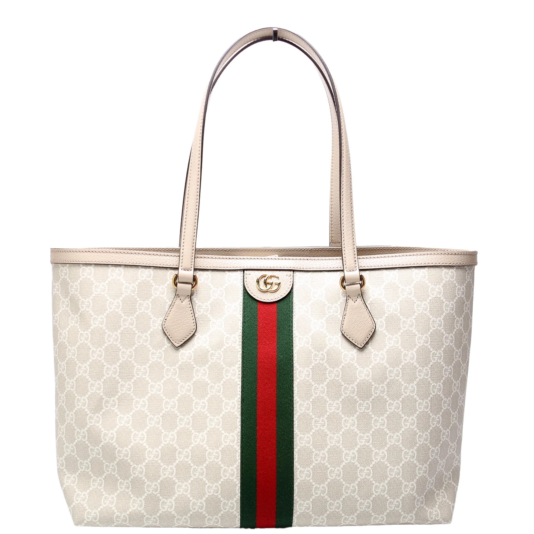 631685 Ophidia Tote Cream | Keeks Designer Handbags