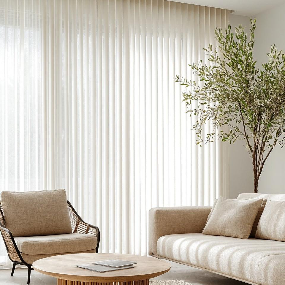 Breezy Meadow Beige Linen Sheer Pleat Custom Curtains | IXA Curtains