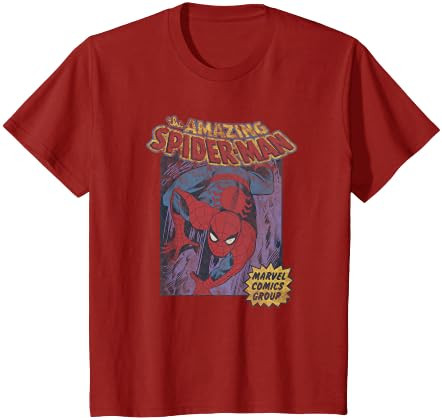 Marvel Spider-Man Classic Amazing Spider-Man Comic T-Shirt | Amazon (US)