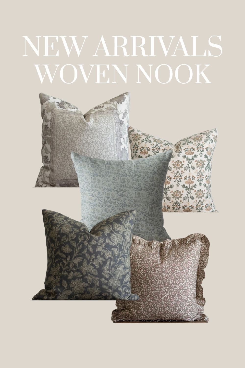 New arrivals at woven nook. I love all of these pillow covers for the rest of winter and spring too! 

#LTKHome #LTKFindsUnder50