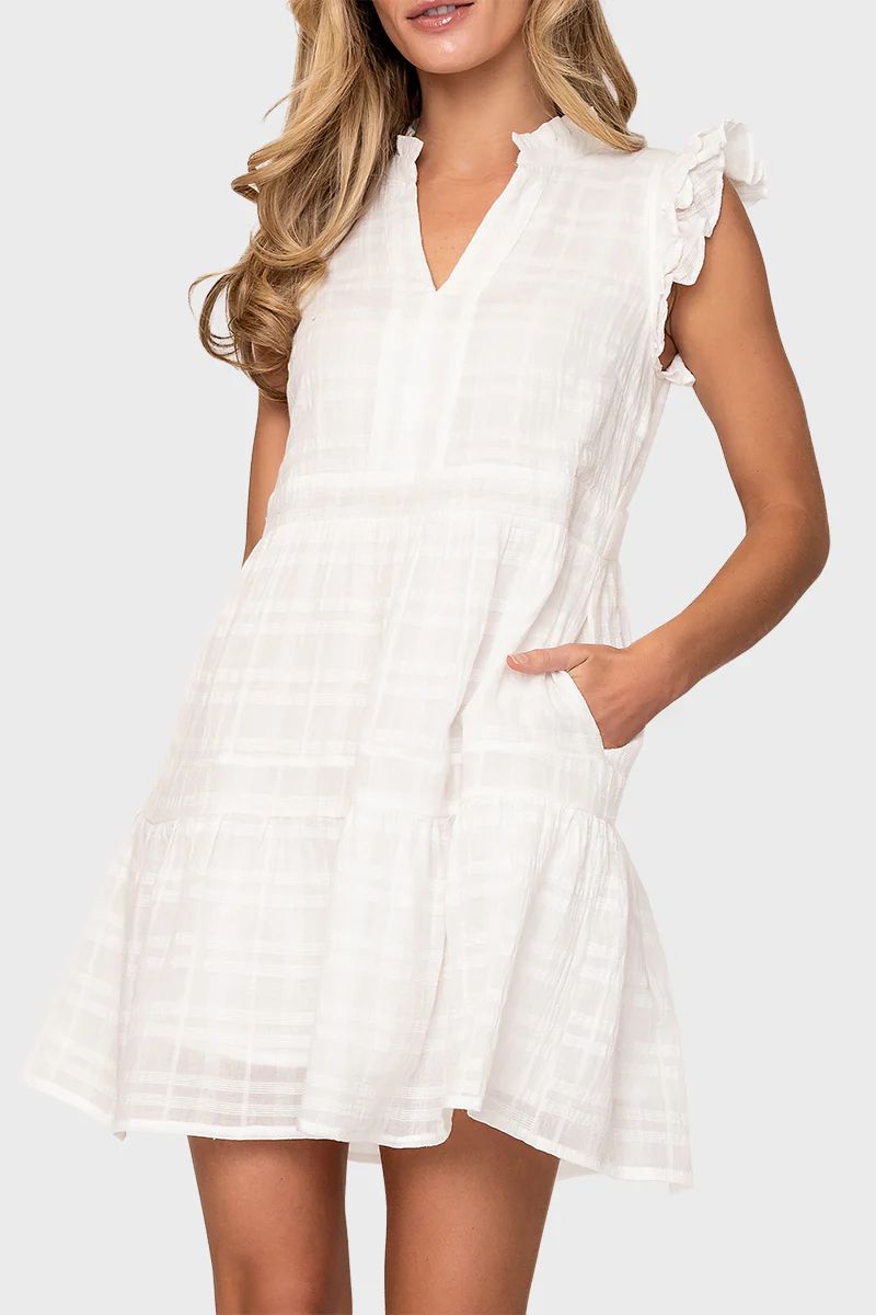 Flutter Sleeve Decked Out Day Dress | Gibson