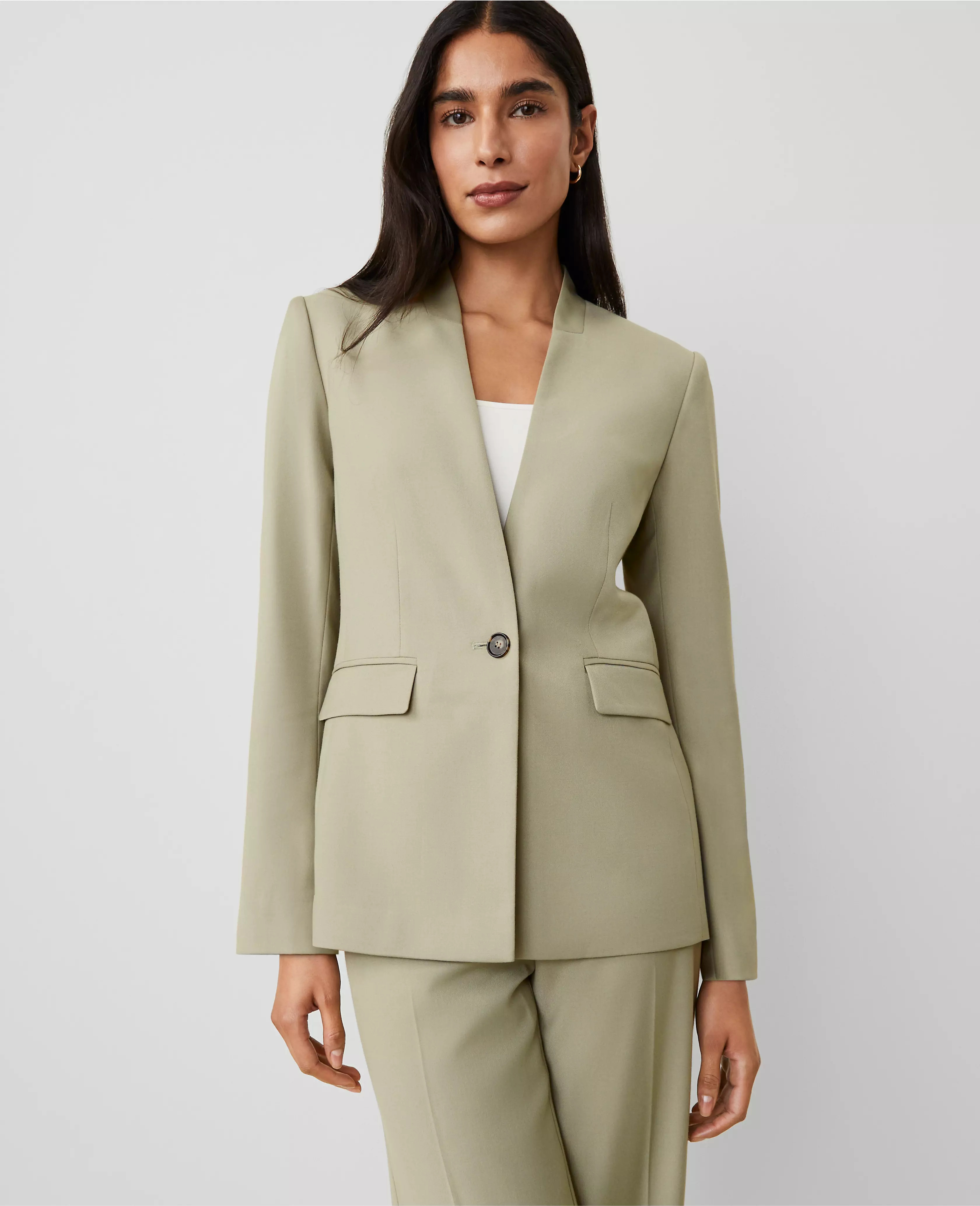 The Collarless Blazer | Ann Taylor