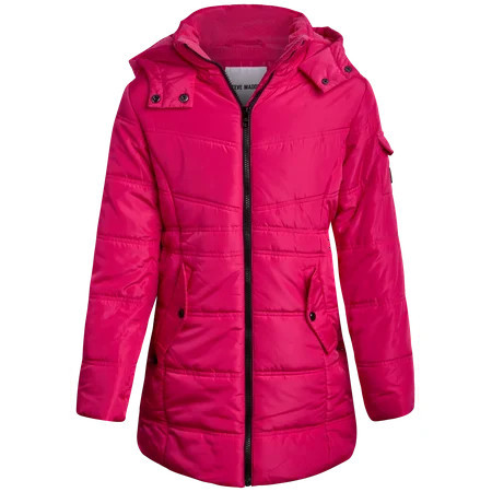 Steve Madden Girls Puffer Jacket - Insulated Long Length Parka Quilted Winter Jacket for Girls (Size: 4-16) | Walmart (US)