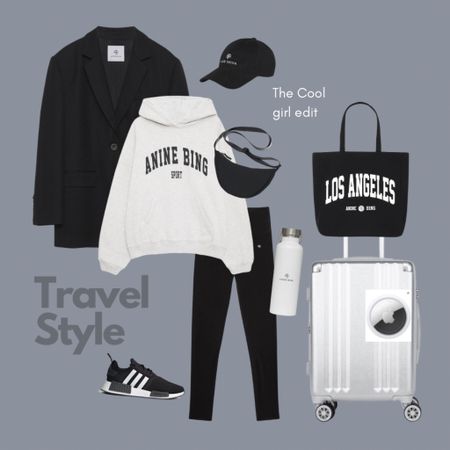 Travel style. Off duty model. Travel outfit. Airport outfit. Anine Bing 



#LTKFind #LTKstyletip #LTKtravel