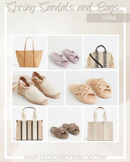 Spring sandals and bags from H&M!  Summer bags - travel bag - vacation outfit - spring break - summer shoes - spring shoes 

#LTKunder50 #LTKshoecrush #LTKitbag