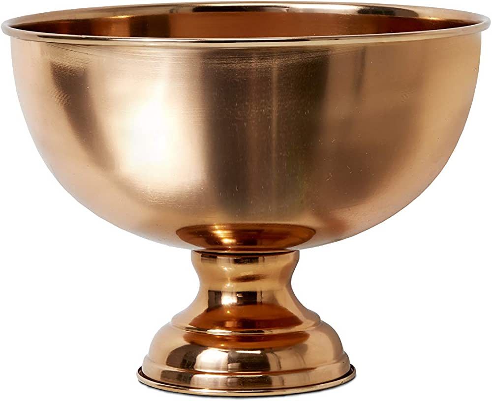 Serene Spaces Living Copper Finish Pedestal Bowl, Add Fruit or Treats for a Table Centerpiece or ... | Amazon (US)