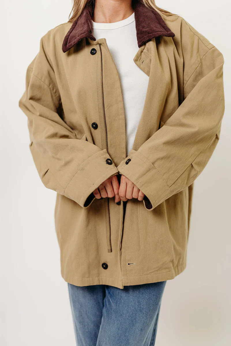 Cambridge Utility Jacket in Khaki | Worth Collective