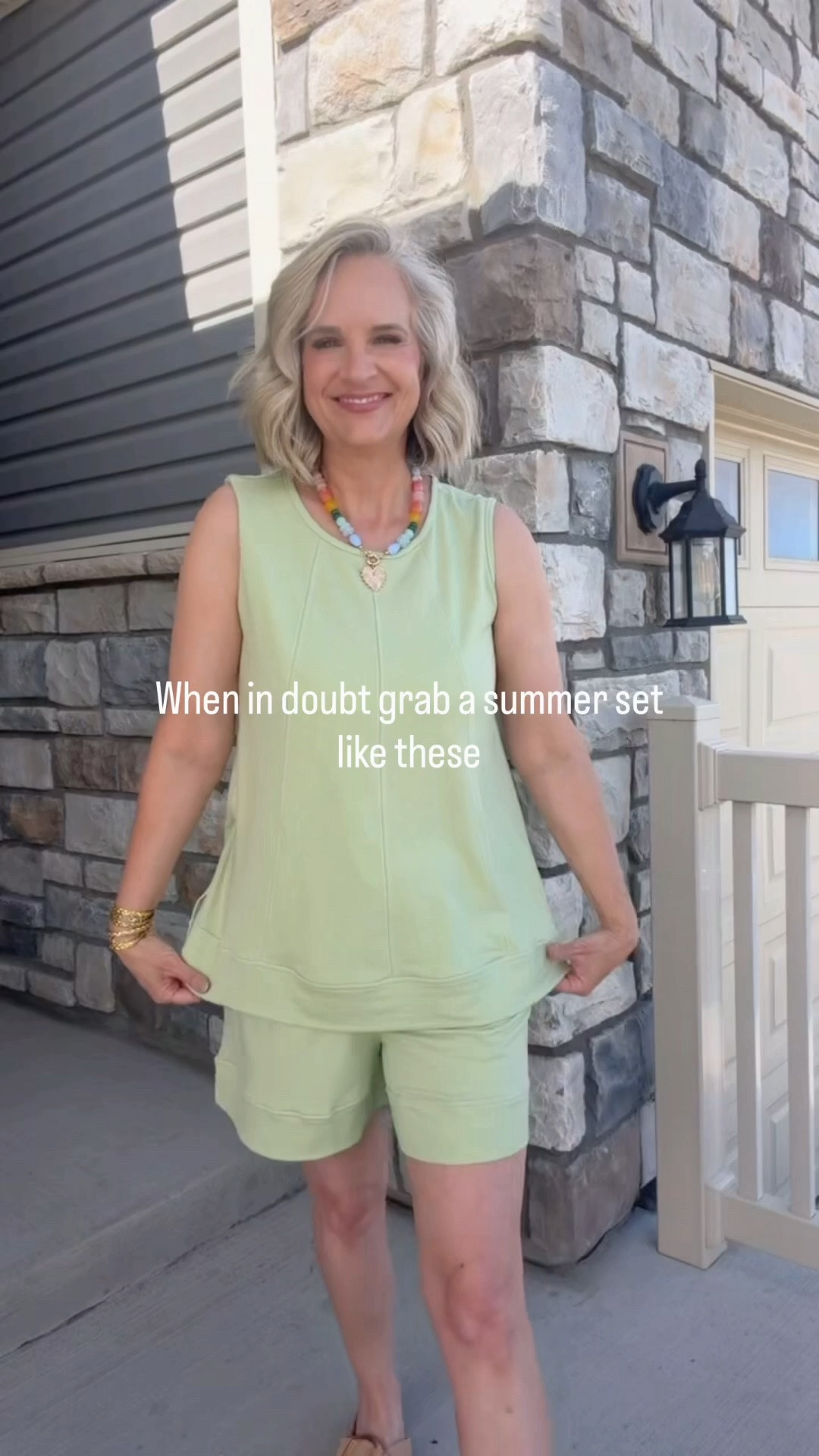Midlife summer sets 
Wearing a M

Amazon, set, matching set, sleeveless, skort set, statement necklace, Erin McDermott

#LTKootd #LTKOver40 #LTKSaleAlert