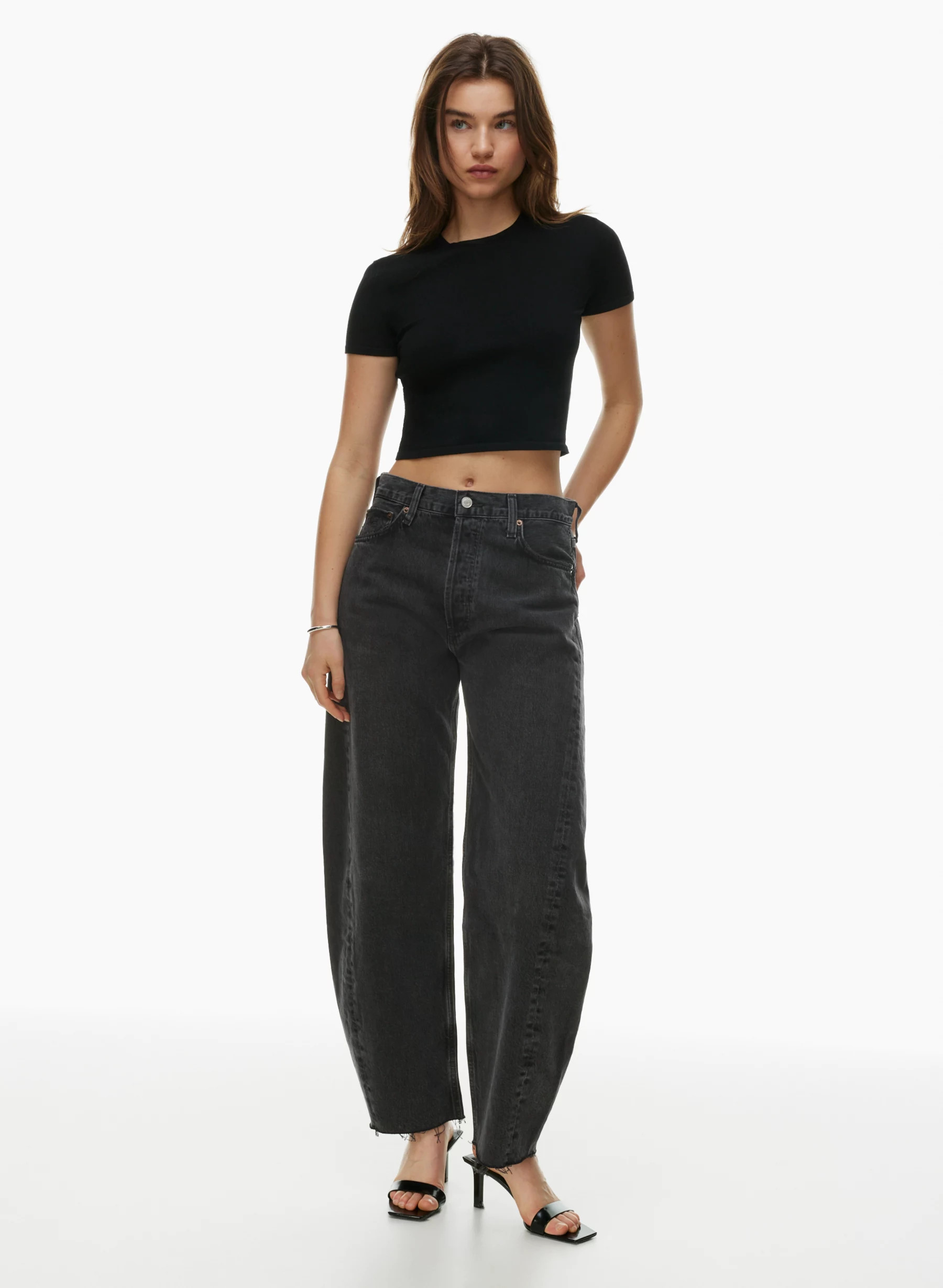 LUNA PIECED JEAN | Aritzia