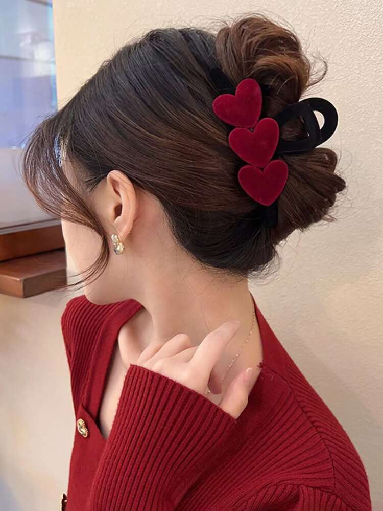 Heart Decor Hair Claw | SHEIN