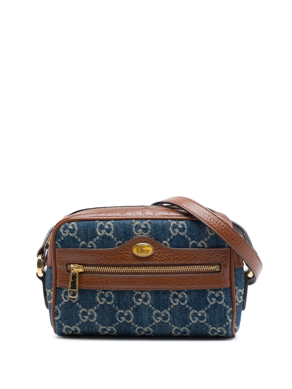 Gucci Pre-Owned 2000-2015 Mini GG Denim Ophidia crossbody bag - Blue | Farfetch Global