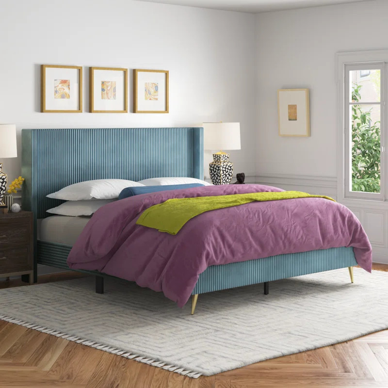 Andretta Upholstered Wingback Bed | Wayfair North America