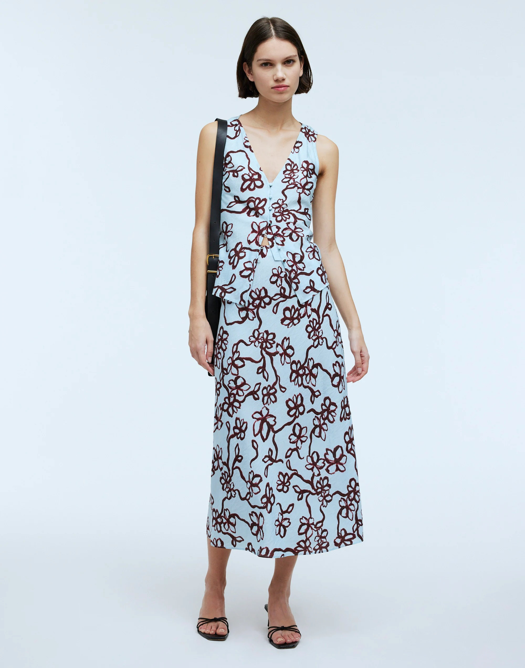 The Layton Midi Slip Skirt | Madewell