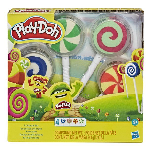 Play-Doh Lollipop 4-Pack of Pretend Play Candy Molds (MultiColor) | Walmart (US)