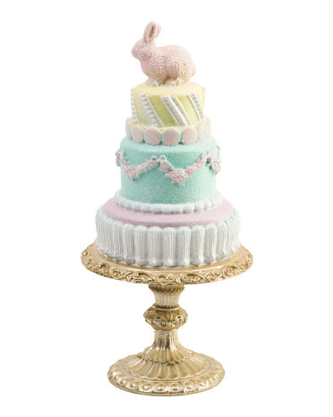 Bunny Cake With Stand Decor | Marshalls