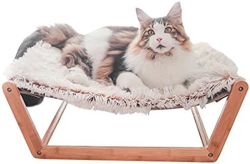 Cat Hammock Bed with Detachable Double-Layer Cushion Cool in Summer and Warm in Winter Good Venti... | Amazon (US)