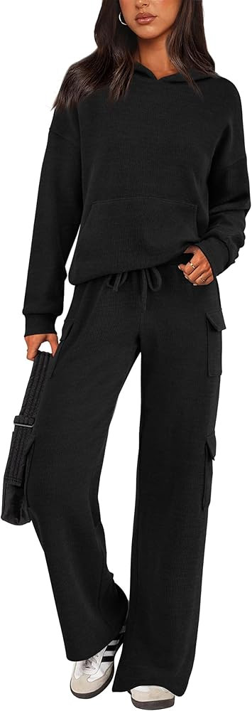 PRETTYGARDEN 2 Piece Sets for Women Fall 2026 Sweatsuits Outfits Lounge Matching Hoodie Set Trave... | Amazon (US)