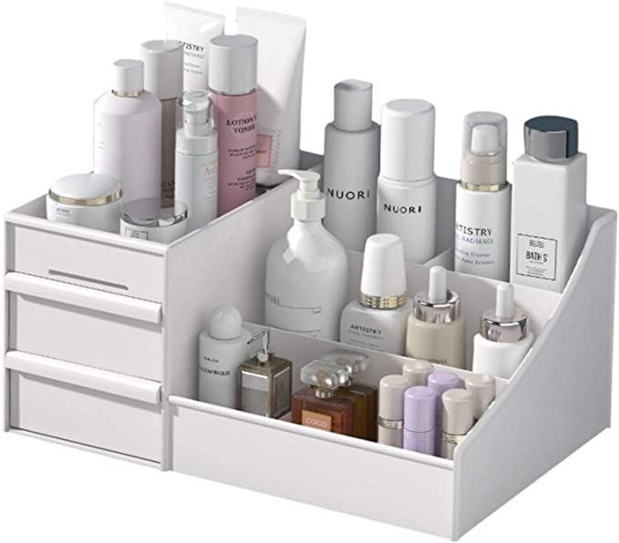 Makeup Organizer With Drawers — Countertop Organizer for Cosmetics, Vanity Holder for Lipstick,... | Amazon (US)
