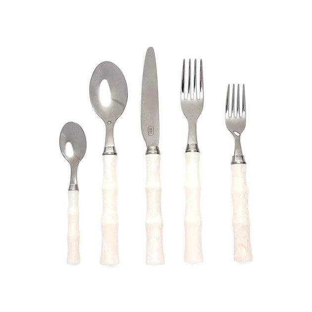 Amagansett Faux Ivory Flatware Set | Cailini Coastal