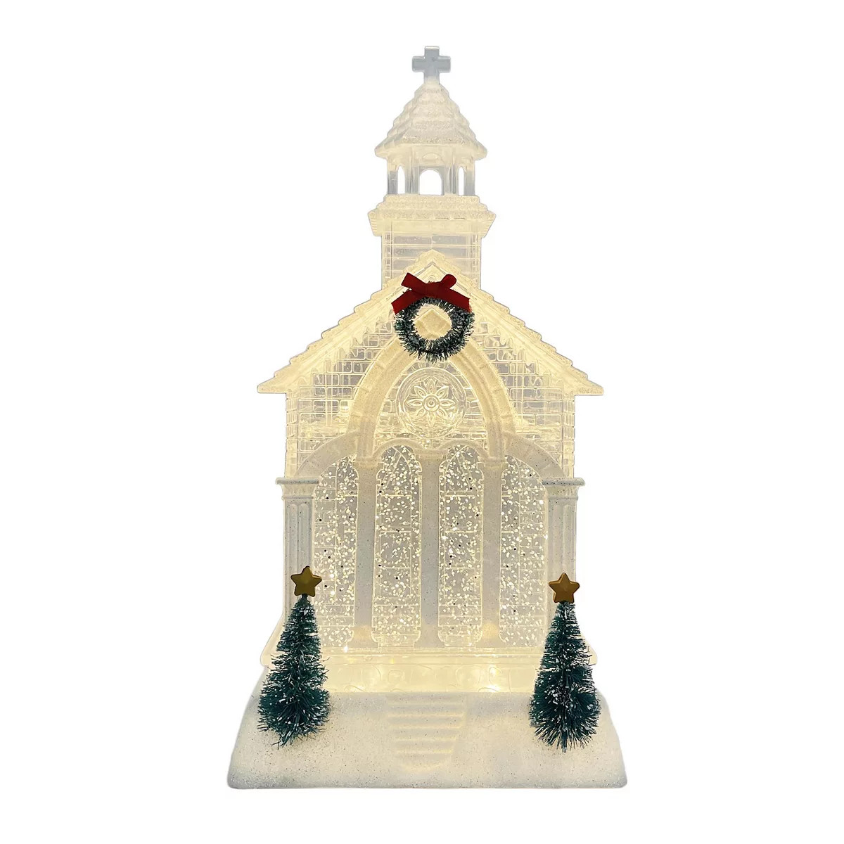 St. Nicholas Square® Holiday LED Church Shimmer Snow Globe Table Decor | Kohl's