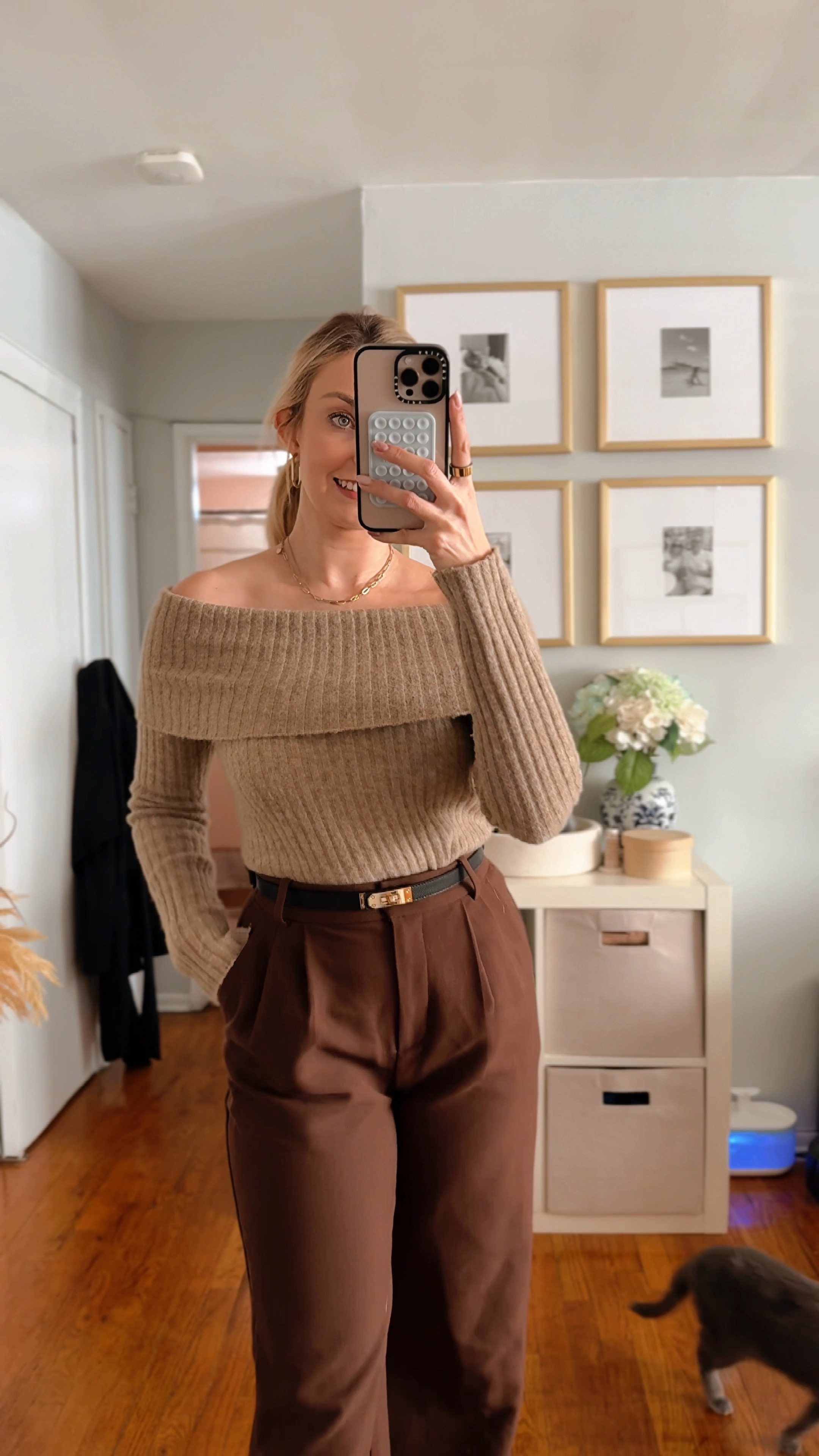 Favorite winter colors on these timeless pieces: off the shoulder sweater and  tailored pants

Winter ootd, winter outfit, brown pants, winter office pants, Abercrombie pants 

#LTKStyleTip #LTKSeasonal #LTKWatchNow